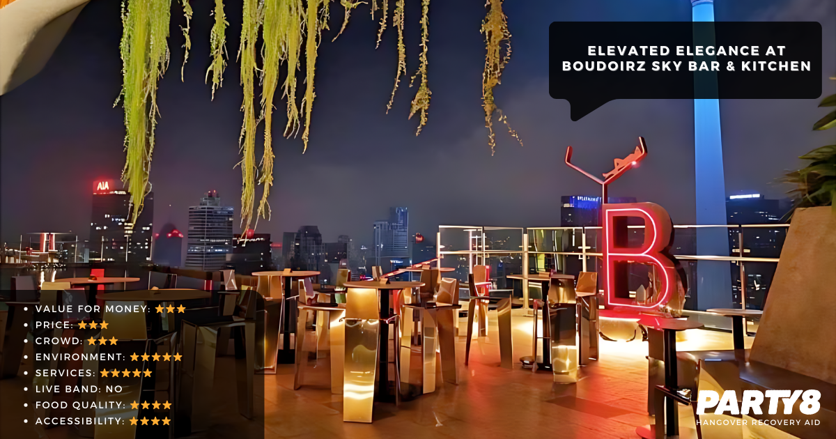 Elevated Elegance at Boudoirz Sky Bar